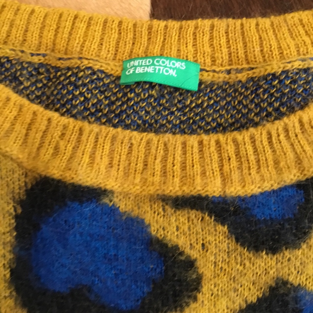 United Colors of Benetton Leopard Pattern Sweater - Picture 3 of 5